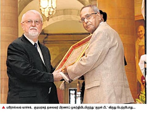 யரோஸ்லவ் வாச்சக்: தமிழுக்கு ஒரு மேலைத் தூதுவர்﻿