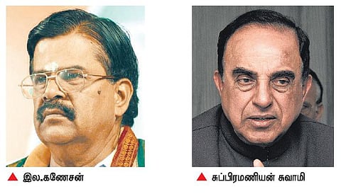 சசிகலா தமிழக முதல்வராக பதவியேற்கும் விவகாரம்: இல.கணேசன், சுப்பிரமணியன் சுவாமி எதிர்மறை பேச்சு﻿