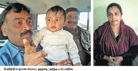பெண் குழந்தைக்கு ஆசை﻿ப்பட்டு கடத்தப்பட்ட 9 மாத குழந்தை மீட்பு﻿