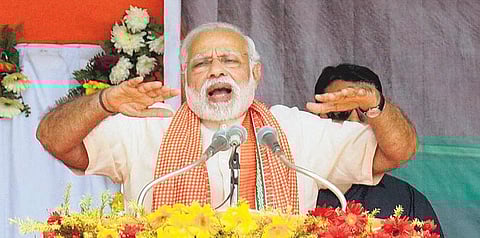 திறந்தவெளி கழிப்பிட பயன்பாடு 100 மாவட்டங்களில் இல்லை﻿:  பிரதமர் நரேந்திர மோடி தகவல்﻿