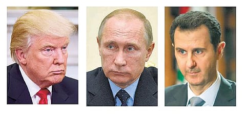 சிரியா மீது அமெரிக்கா தாக்குதல்﻿: 59 ஏவுகணைகளை வீசியது; 15 பேர் பலி﻿