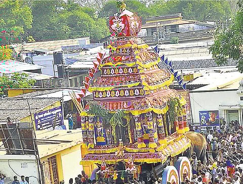 பழநியில் பங்குனி உத்திர தேரோட்டம் கோலாகலம்﻿: பல்லாயிரக்கணக்கான பக்தர்கள் தரிசனம்