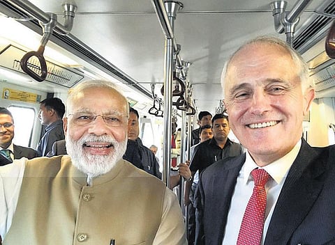 இந்தியா - ஆஸி இடையே 6 ஒப்பந்தம் கையெழுத்து