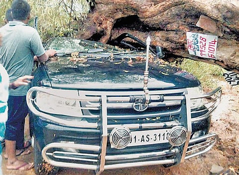 காலையில் வெயில் கொளுத்தியது மாலையில் மழை﻿ பொழிந்தது: மகிழ்ச்சியைக் கொடுத்த பருவநிலை மாற்றம்﻿ - அனல் காற்று குறைந்தது﻿