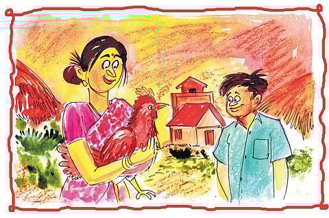 சித்திரக் கதை: ரகசியக் கோழி 001﻿