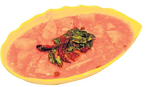 முக்கனி விருந்து: மாம்பழ உடுப்பி சாம்பார்