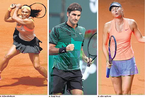 பெடரர், செரீனா, ஷரபோவா இல்லாத பிரெஞ்சு ஓபன் போட்டி: ஆன்டி முர்ரே, ஏஞ்சலிக் கெர்பர் தொடர்ச்சியான தோல்விகளால் அவதி