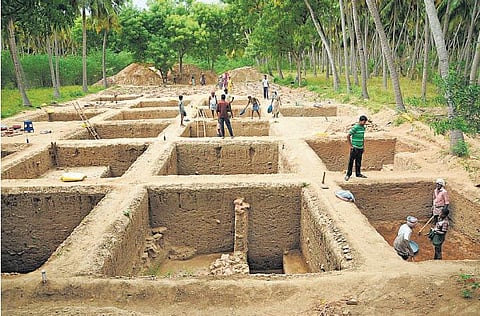 கீழடியில் மூன்றாம் கட்ட அகழாய்வு தொடங்கியது