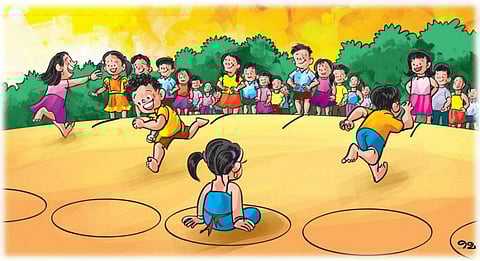 தினுசு தினுசா விளையாட்டு: ஓடு… உட்காரு…!