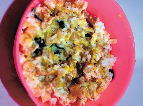 வயிற்றுக்கு உகந்த உணவு: வாழைத்தண்டு தயிர் பச்சடி