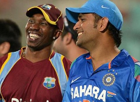 என் மச்சான் தோனியைப் பார்த்தது மகிழ்ச்சியாக உள்ளது: பிராவோ பதிவு