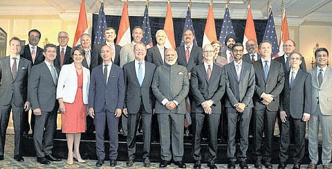 இந்தியாவில் முதலீடு செய்ய  அமெரிக்க தொழில்துறையினருக்கு மோடி அழைப்பு﻿