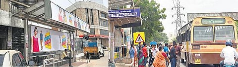 சென்னையில் தனியார் விளம்பரங்களுடன் ஜொலிக்கும் பேருந்து நிறுத்தம்﻿: பேருந்து போக்குவரத்து தகவல்கள் இல்லாததால் பயணிகள் கடும் அவதி﻿﻿﻿﻿