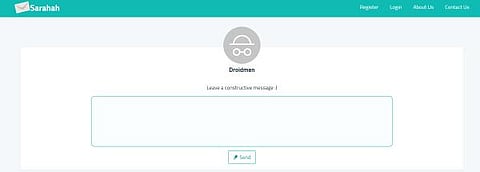 மொட்டைக் கடுதாசி எனும் சராஹா!