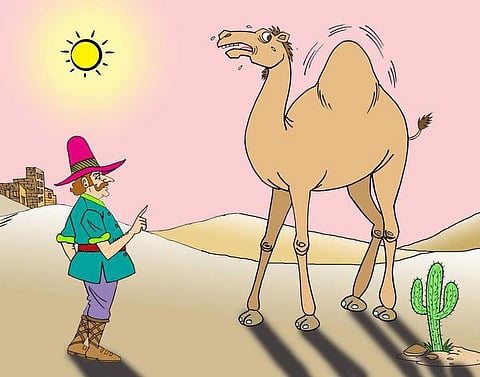 ருட்யார்டு கிப்ளிங் கதை: ஒட்டகத்துக்குத் திமில் வந்தது எப்படி?