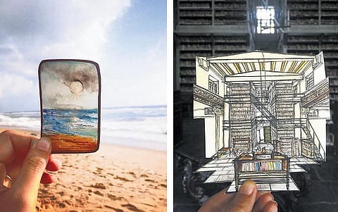 சிறு ஓவியங்களில் விரியும் பெரு நகரம்