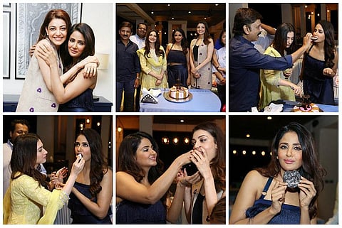 தமன்னா, காஜல் அகர்வாலுடன் பிறந்த நாளைக் கொண்டாடிய பருல் யாதவ்