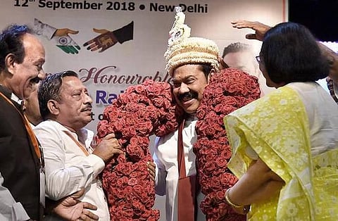 போரின் இலக்கு விடுதலைப் புலிகள்தான்; தமிழர்கள் அல்ல: புதுடெல்லியில் ராஜபக்சே பேச்சு