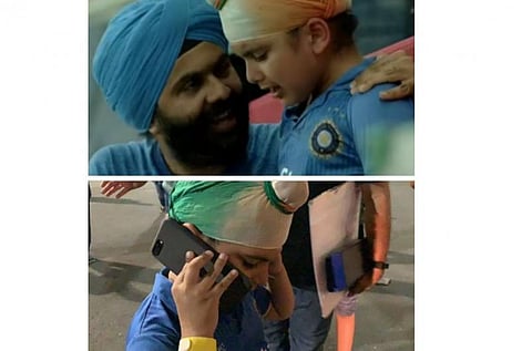 கவலைப்படாதீங்க புவி... இறுதிப் போட்டியில் ஜெயிக்கலாம்: இந்திய வீரர்களுக்கு ஆறுதல் கூறி வைரலான சிறுவன்