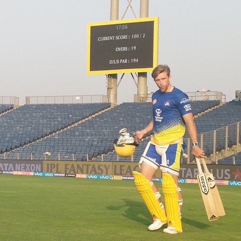 மீண்டும் சிஎஸ்கே ஆடை: டேவிட் வில்லே மகிழ்ச்சி