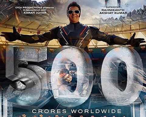 உலக அளவில் 500 கோடியைக் கடந்தது 2.0 வசூல்: லைகா நிறுவனம்