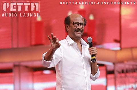 எந்திரன் வெற்றிக்கு கிடைத்த 1 கோடி ரூபாய் செக்: பேட்ட இசை வெளியீட்டு விழாவில் ரஜினி ருசிகரம்