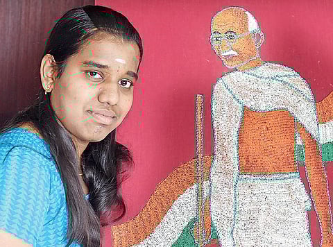 முகங்கள்: அரிசி ஓவியத்தில் அசத்தும் மாணவி