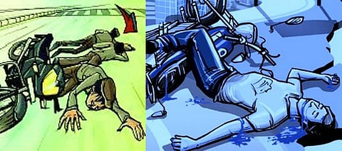 புத்தாண்டு உயிரிழப்பு; எதிரெதிரே மோட்டார் சைக்கிள்கள் மோதல்: 2 இளைஞர்கள் பலி