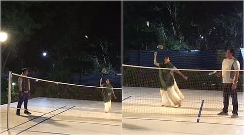 பேட்மிண்டன் விளையாடி அசத்திய மம்தா பானர்ஜி!- வைரலாகும் வீடியோ