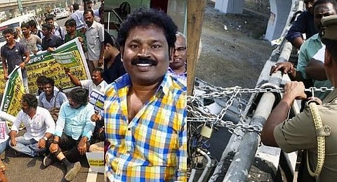 கத்திப்பாரா பாலத்தின் குறுக்கே சங்கிலியால் பிணைத்துப் போராட்டம் நடத்திய வழக்கு: இயக்குநர் கவுதமனை  விடுவிக்க உயர் நீதிமன்றம் மறுப்பு