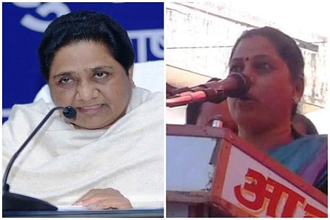 பெண் சமூகத்தின் கறை மாயாவதி; அதிகாரத்துக்காக தன் சுயமரியாதையை விற்கிறார்:  பாஜக பெண் எம்எல்ஏ சர்ச்சைப் பேச்சு