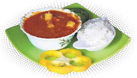 அசத்தலான அமெரிக்க உணவு: ரெட் கறி வித் வெஜிடபிள்ஸ்