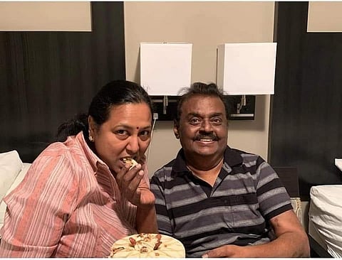 ’பெண் பார்க்க, காவி வேஷ்டியோட வந்தார் கேப்டன்!’