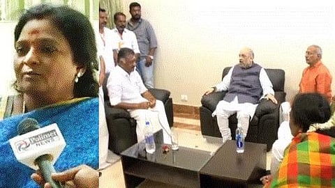 அமித் ஷா- ஓபிஎஸ் மேனரிசத்தை வைத்து பேசக்கூடாது; அதிமுக தலைமையில் தான்  இருக்கிறோம்: தமிழிசை