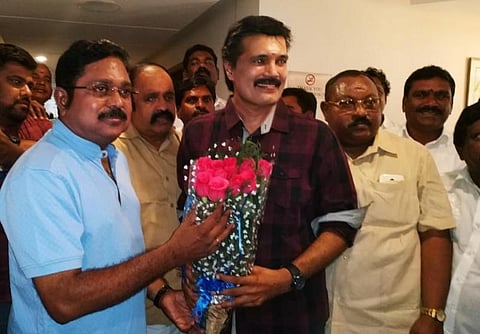 பாமகவில் இருந்து விலகிய மறுநாளே அமமுகவில் இணைந்தார் நடிகர் ரஞ்சித்