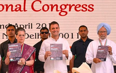 விவசாயிகளுக்கு தனி பட்ஜெட், நீட் தேர்வு ரத்து; 4 லட்சம் பணியிடங்கள் நிரப்பப்படும்: காங்கிரஸ் தேர்தல் அறிக்கையின் முக்கிய அம்சங்கள்