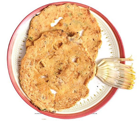 வாழைப்பூ சமையல்: அடை