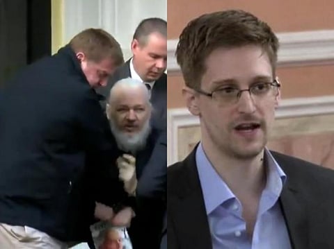 ஜூலியன் அசாஞ்சேவின் கைது பத்திரிகை சுதந்திரத்துக்கான இருண்ட தருணம்: எட்வர்டு ஸ்னோடன்