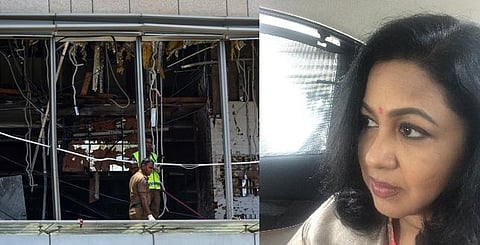 இப்போதுதான் அந்த ஹோட்டலில் இருந்த வந்தேன், அங்கு குண்டுவெடிப்பா? - ராதிகா அதிர்ச்சி ட்வீட்