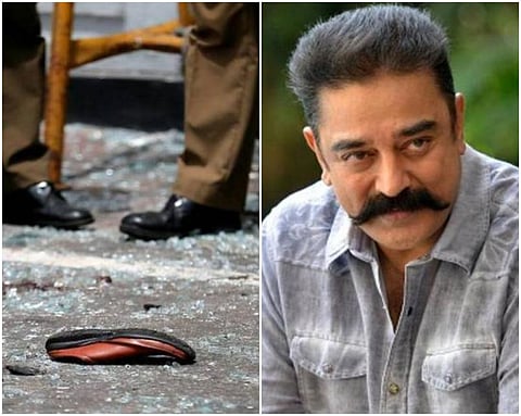 வன்முறை ஒருபோதும் தீர்வாகாது: இலங்கை வெடிகுண்டு தாக்குதல் தொடர்பாக கமல் வேதனை