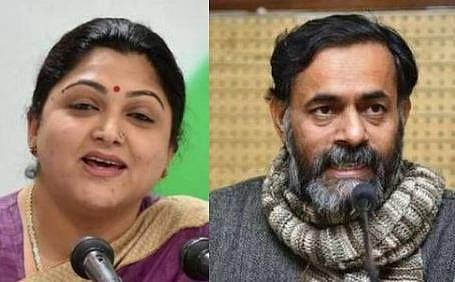 ‘‘காங்கிரஸ் அழிய வேண்டும்?’’- யோகேந்திர யாதவ் கருத்துக்கு குஷ்பு சரமாரி சாடல்