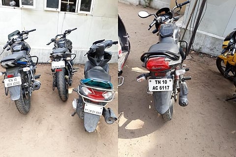 சென்னையில் நள்ளிரவில் மோட்டார் பைக்  சாகசம் செய்த நூற்றுக்கணக்கான இளைஞர்கள்; போக்குவரத்து ஆய்வாளருடன் மோதல்: 5 பைக்குகள் பறிமுதல்