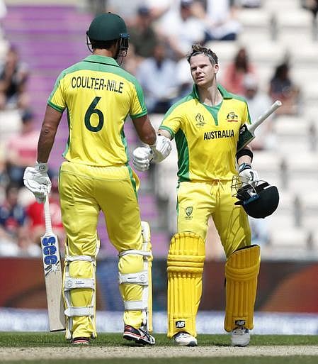 38/4 என்ற நிலையிலிருந்து மோசமாக நழுவ விட்ட மே.இ.தீவுகள், கூல்டர் நைல் உ.கோப்பை சாதனை 92 ரன்கள்; ஸ்மித் அபாரம்: ஆஸ்திரேலியா 288 ரன்கள்