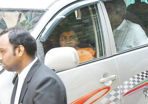 ‘‘மாலேகான் குண்டுவெடிப்பு பற்றி தெரியாது’’ - நீதிமன்றத்தில் ஆஜரான பிரக்யா சிங் பதில்