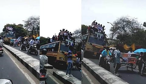 பஸ் டே கொண்டாட்டம்; 9 மாணவர்கள் சஸ்பெண்ட்: போலீஸார் வழக்கை அடுத்து பச்சையப்பன் கல்லூரி நடவடிக்கை