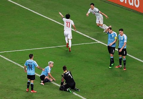 கோப்பா அமெரிக்கா: விருந்தாளி அணி ஜப்பானுடன் ட்ரா செய்ய உருகுவேவுக்கு நடுவர் தீர்ப்புகள் உதவியா?