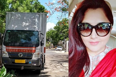 சந்தேகத்திற்கிடமாக நின்ற டிரக்: ட்விட்டரில் பதிவு செய்த குஷ்பு- உடனடி நடவடிக்கை எடுத்த போலீஸார்