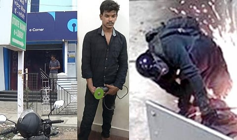 நள்ளிரவில் பர்தா அணிந்து ஏடிஎம்மில் கொள்ளையடிக்க வந்த இளைஞர்: ரோந்து போலீஸார் மடக்கிப்பிடித்தனர்