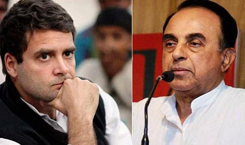 ராகுல் காந்தி மீது அவதூறு: பாஜக எம்.பி.சுப்பிரமணியன் சுவாமிக்கு எதிராக ராஜஸ்தான், தெலங்கானாவில் வழக்கு