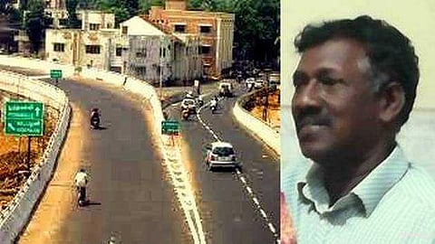 கத்திபாரா மேம்பாலத்தில் விபத்து